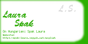 laura spak business card